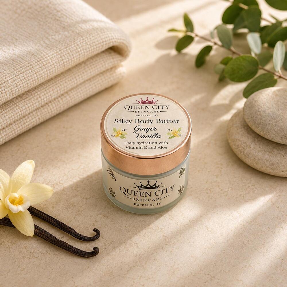 Warm Vanilla Body Butter for Dry Skin, Lightweight Moisturizer, Skin Care Gift